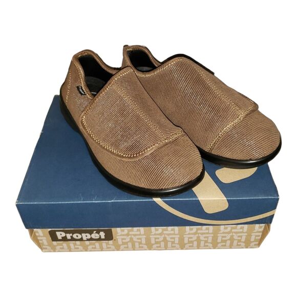 Propet Cush 'N Foot Slip On Mens Sand Corduroy Casual Slippers 7.5 5E M0202SACE - Picture 4 of 6
